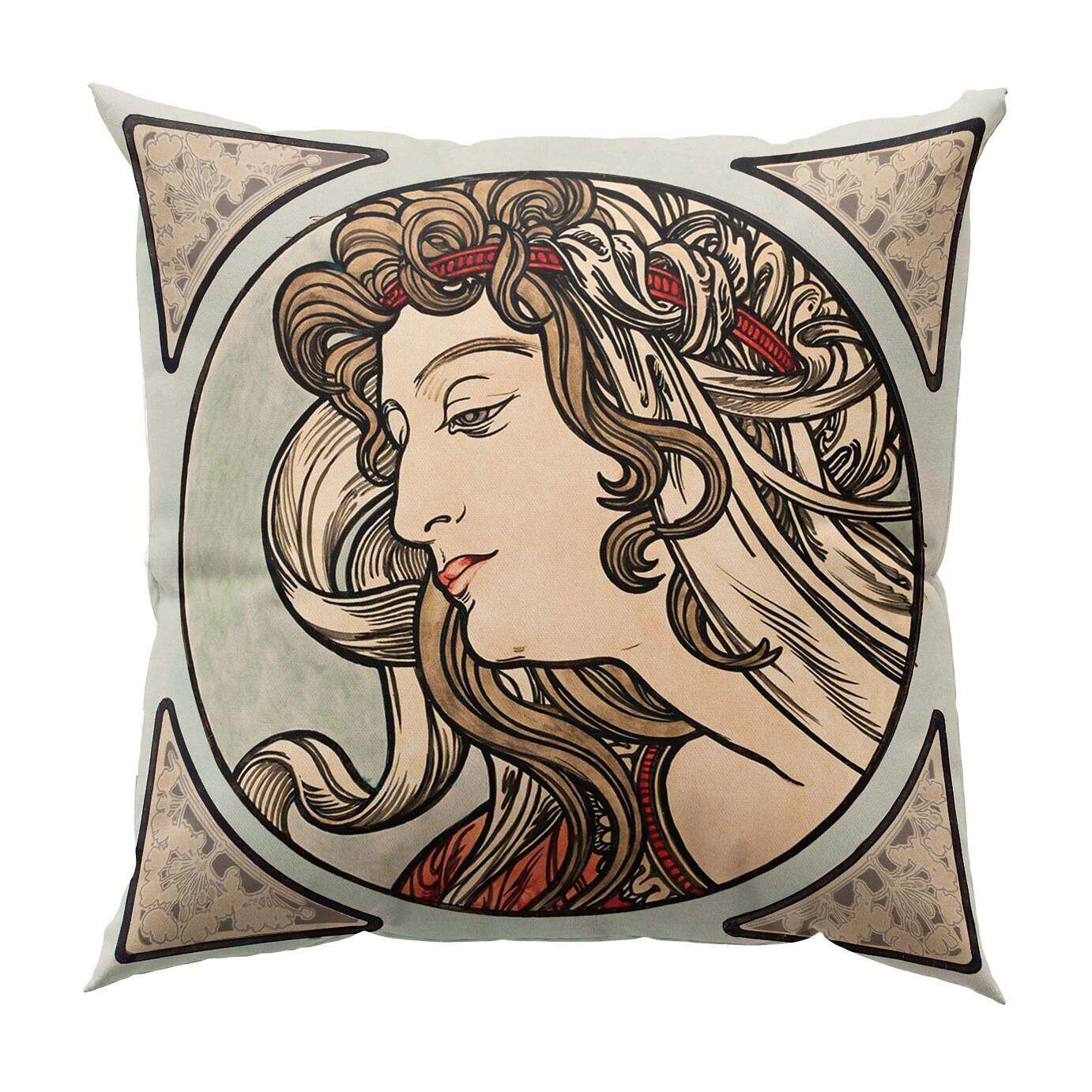 Art Nouveau Double Side Pillow Cover 4PC