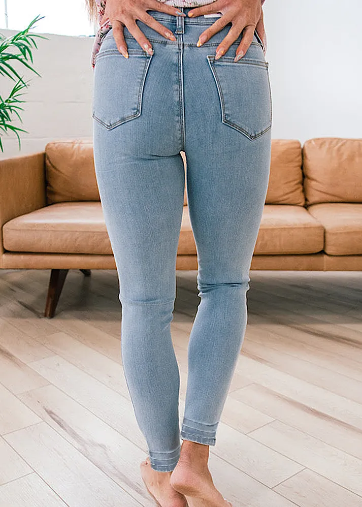 LAST DAY 70% OFF-Judy Blue Pull On Skinny Jeans (Buy 2 Free Shipping)