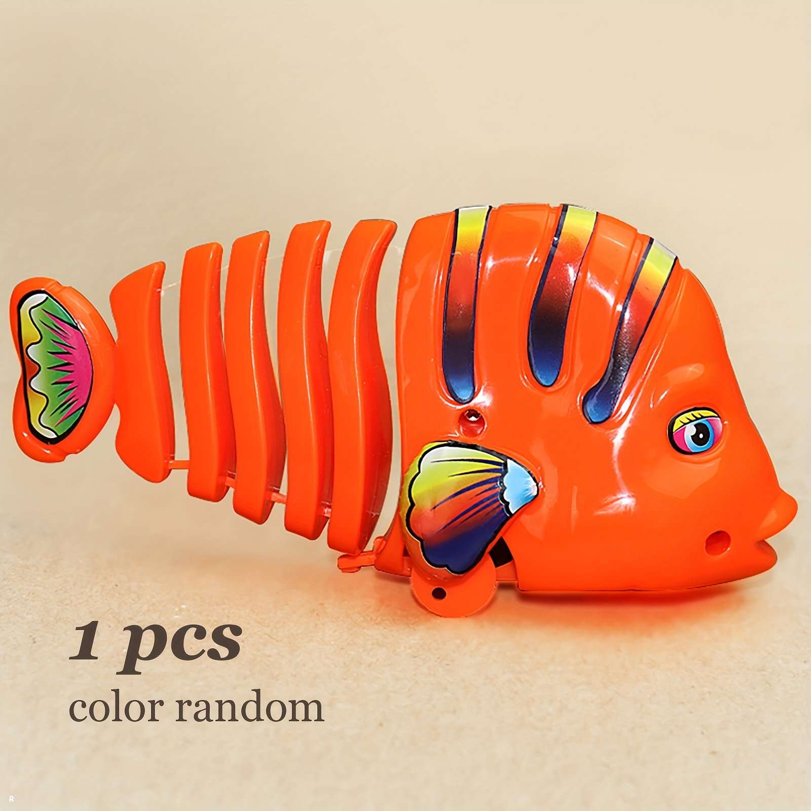 Plastic Wind-Up Wiggle Fish Toys