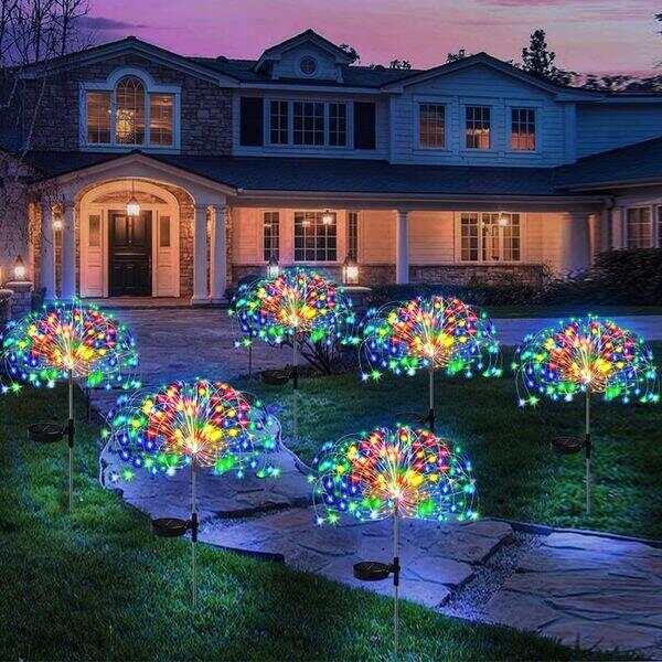 Last Day 47% OFF - Waterproof  Solar Garden Fireworks Lamp