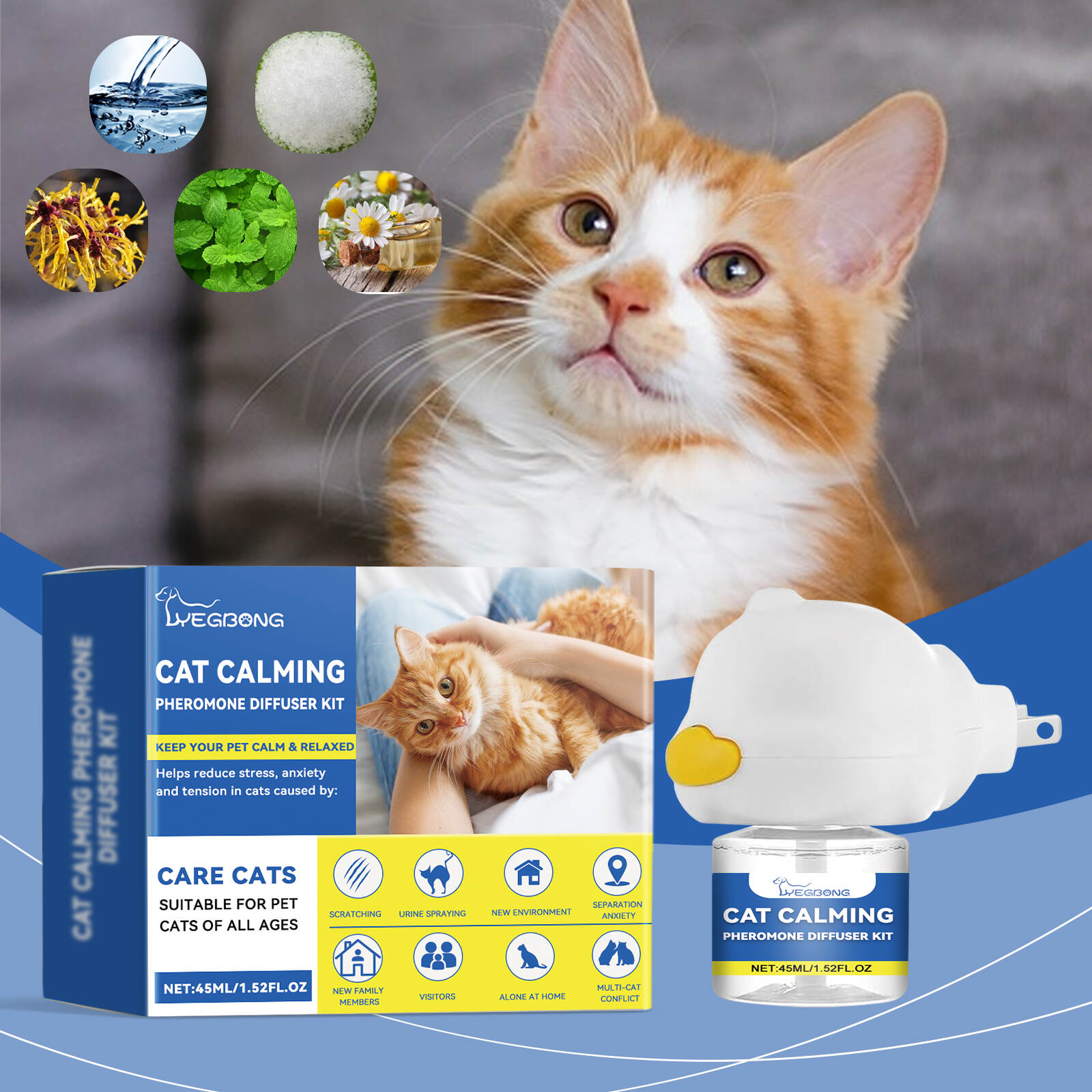 Cat Calming Pheromone Diffuser Kit