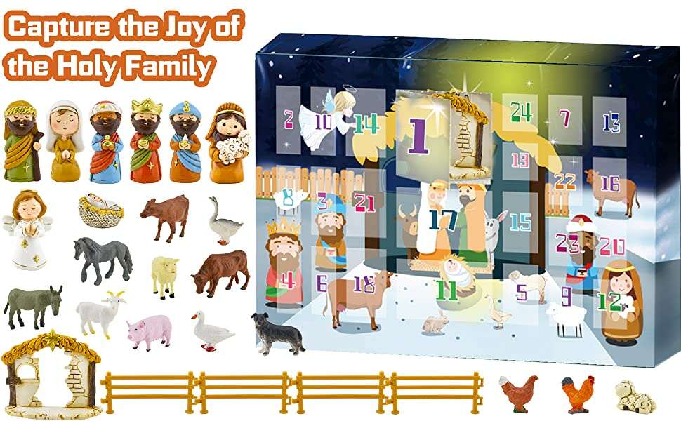 [Christmas Pre-Sale] Nativity Scene Advent Calendar Set