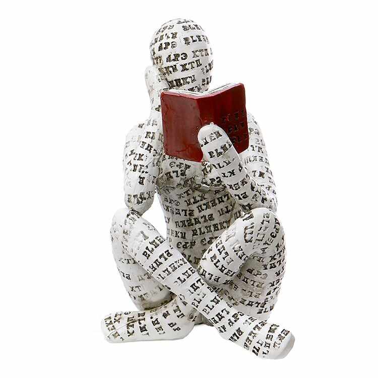 LAST DAY -49% OFF - Modern Reading Woman Statue