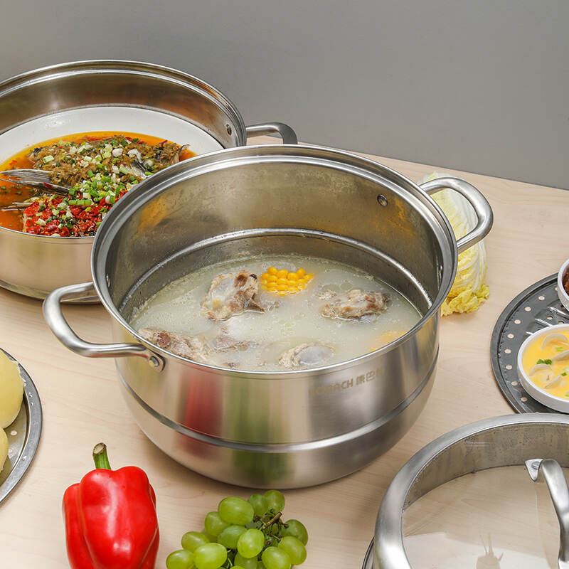 Kangbach 304 stainless steel three-layer 32CM extra-large steamer