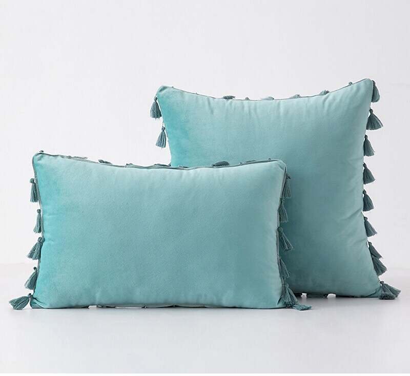 1 pcs Velvet Fringe Pillowcase Cover