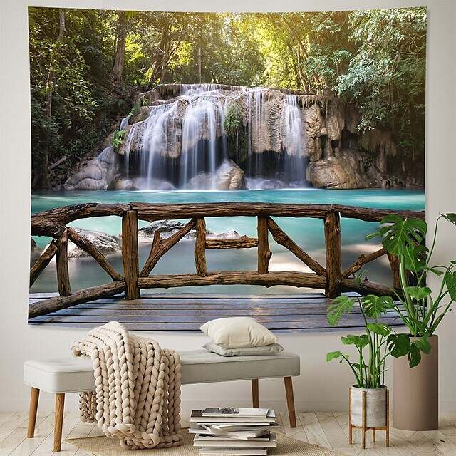 Landscape Wall Tapestry Nature Garden Pathway