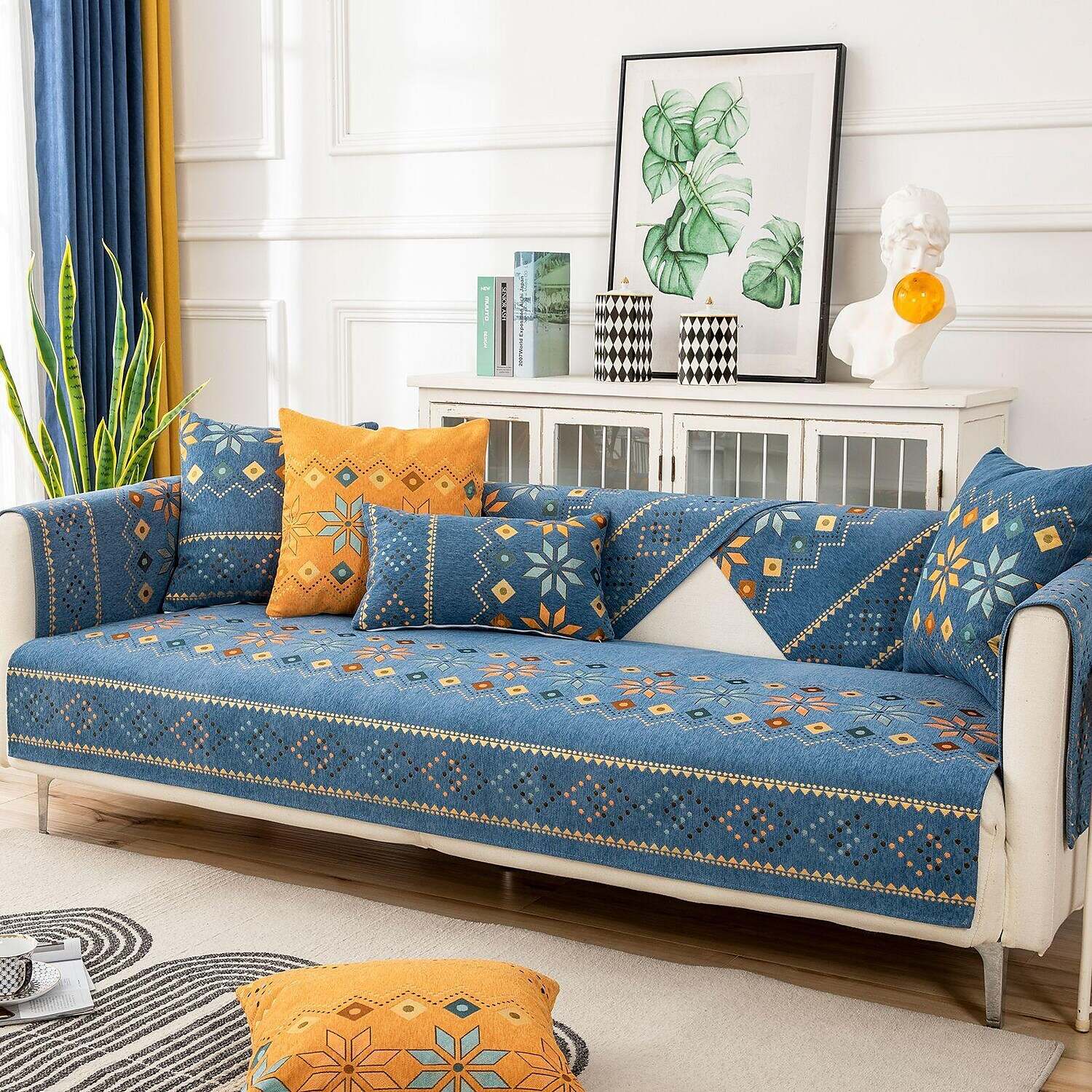 Boho Style Sofa Slipcover Sofa Seat Cover Sectional Couch Covers(Sold by Piece/Not All Set)?