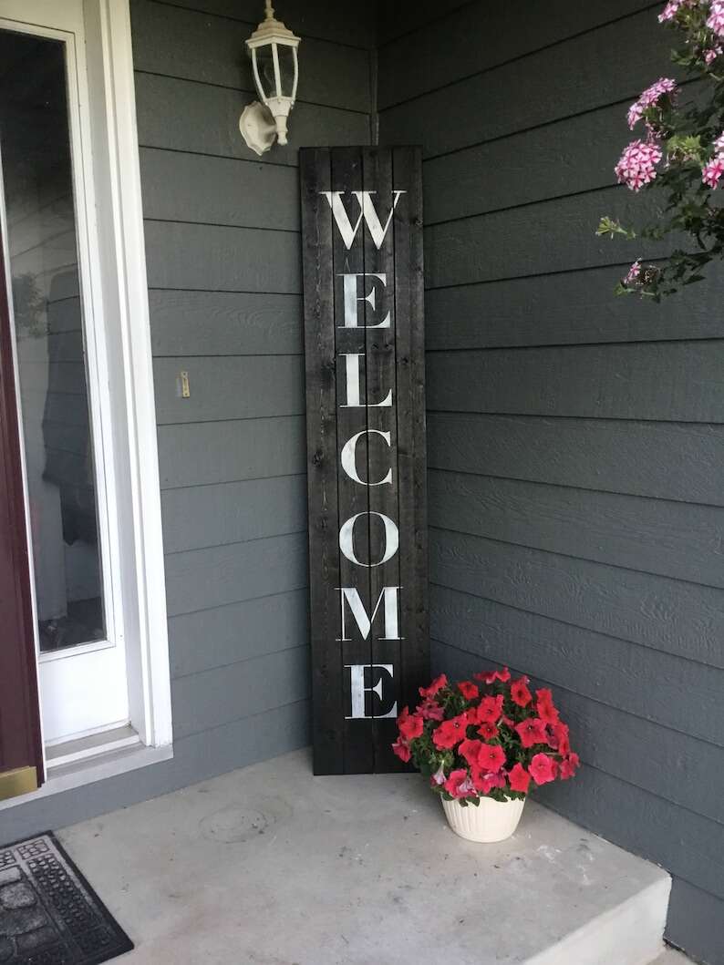 Welcome Sign, Front Door Welcome Sign, Welcome Sign Front Porch, Welcome Sign Front Door, Wood Welcome Sign, Rustic Wood Welcome Sign