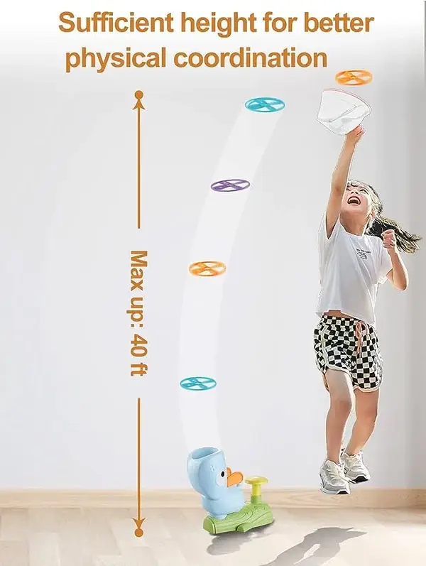 🎁🎁The Tall Challenge -Flying Discs Launcher for Kids