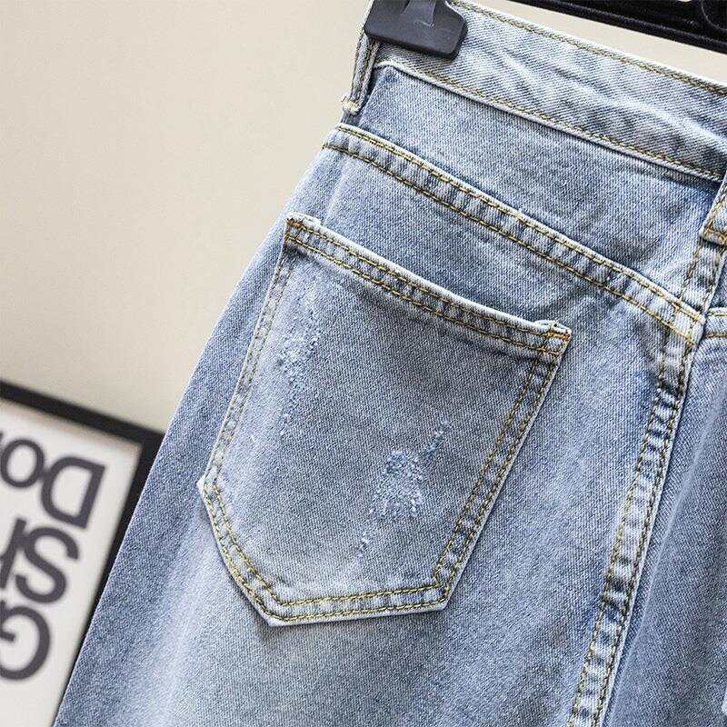 Korean Denim Harlan Cropped Pants