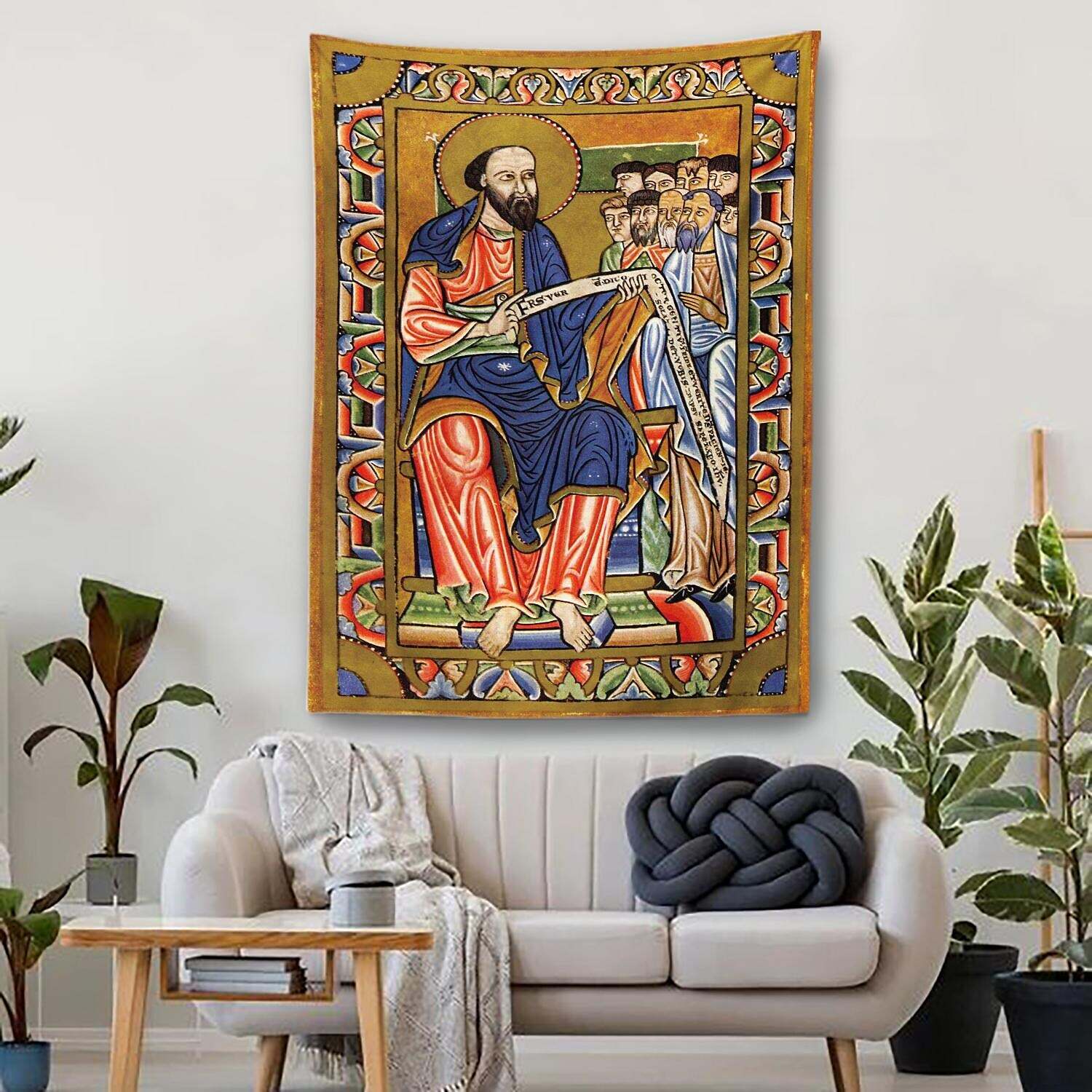 Medieval Painting Wall Tapestry Art Decor