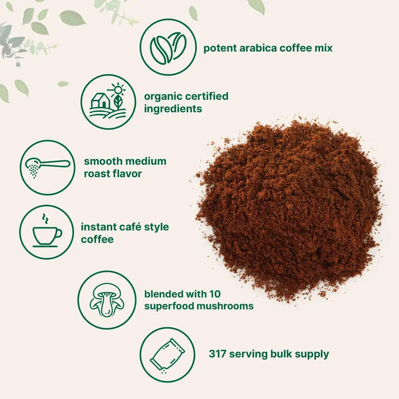 Organic Instant 10 in 1 Mushroom Coffee Powder