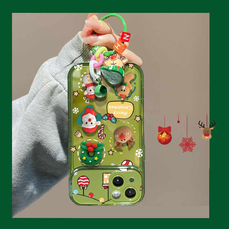 Last Day 49% OFFChristmas Tree Pendant Flip Mirror Case Cover For iPhone