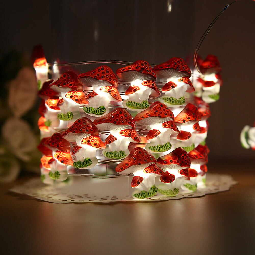 Mushroom LED String Lights