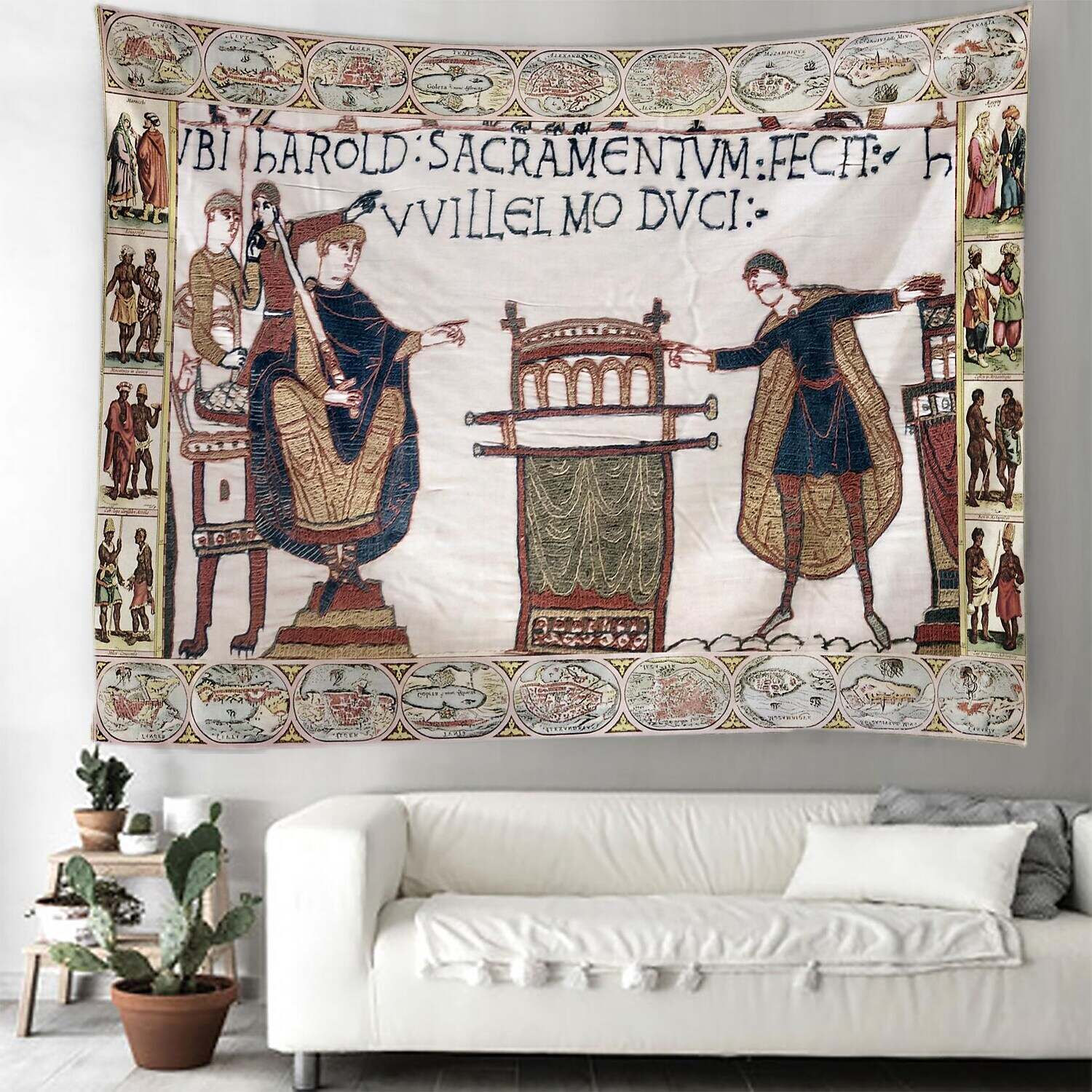 Bayeux Medieval Large Wall Tapestry Art Decor