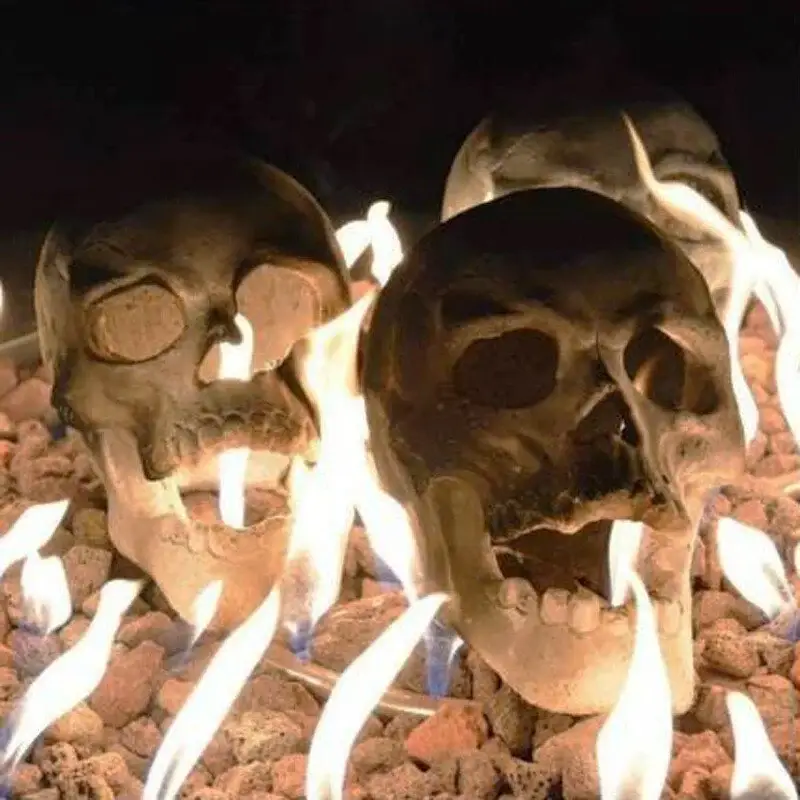 Halloween Pre Sale 50% OFF Terrifying Human Skull Fire Pit