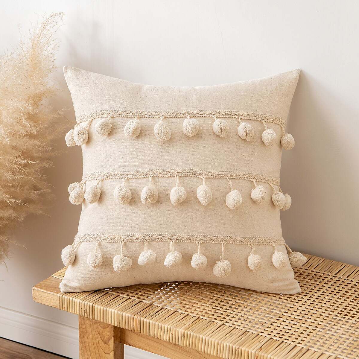 1 pcs Lace Tufted Pillow Cover