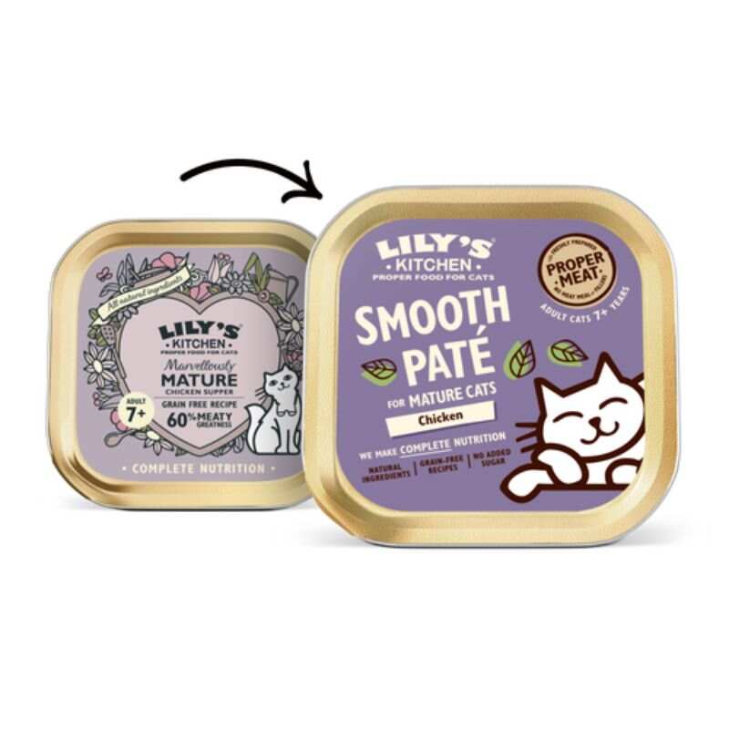 Lily's Kitchen - Wet Food For Cats - Chicken Paté for Mature Cats 85g