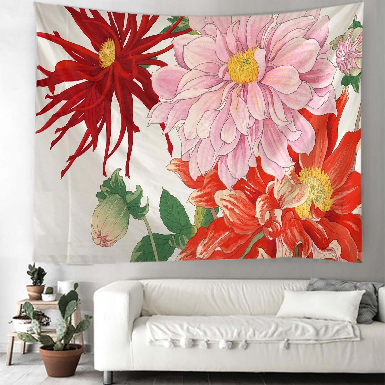 Floral Large Wall Tapestry Art Decor Photograph Backdrop