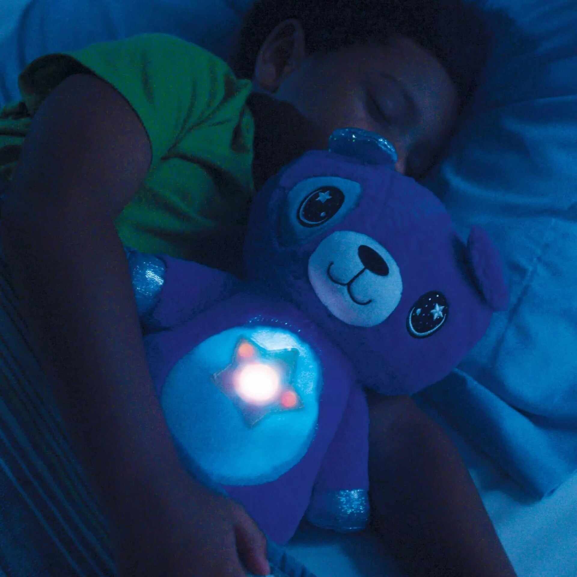 stuffed animal with light projector