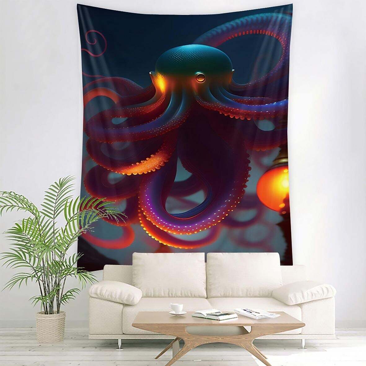 Ocean Octopus Wall Tapestry Art Decor