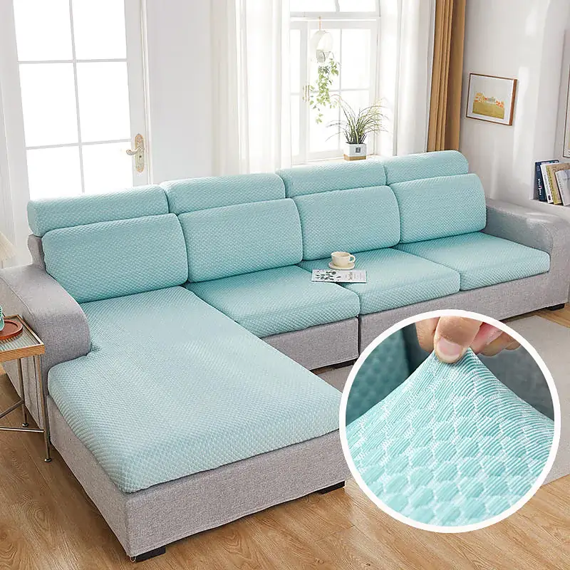 3D Doudou Grid Stretch Sofa Slipcover Couch