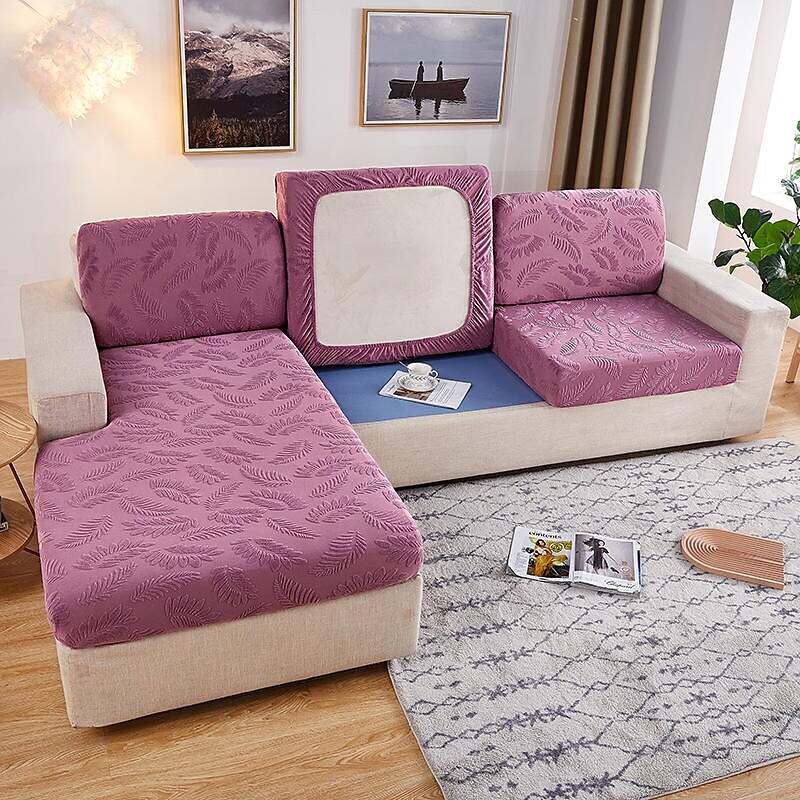 Jacquard Elastic Sofa Seat Cushion Cover for Furniture Protector