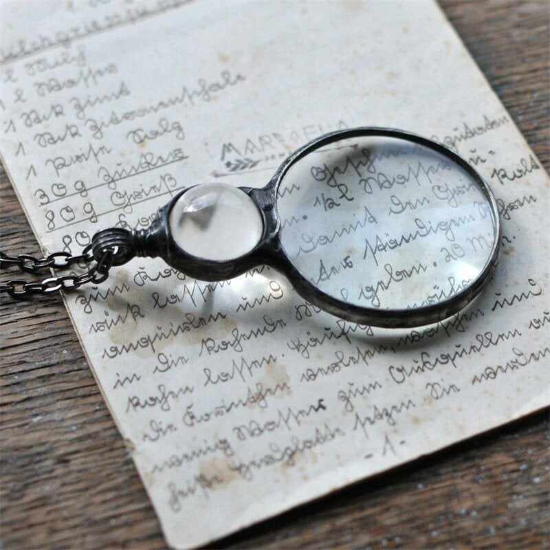 BIG SALE - 50% OFFMagnifying Glass Necklace gift