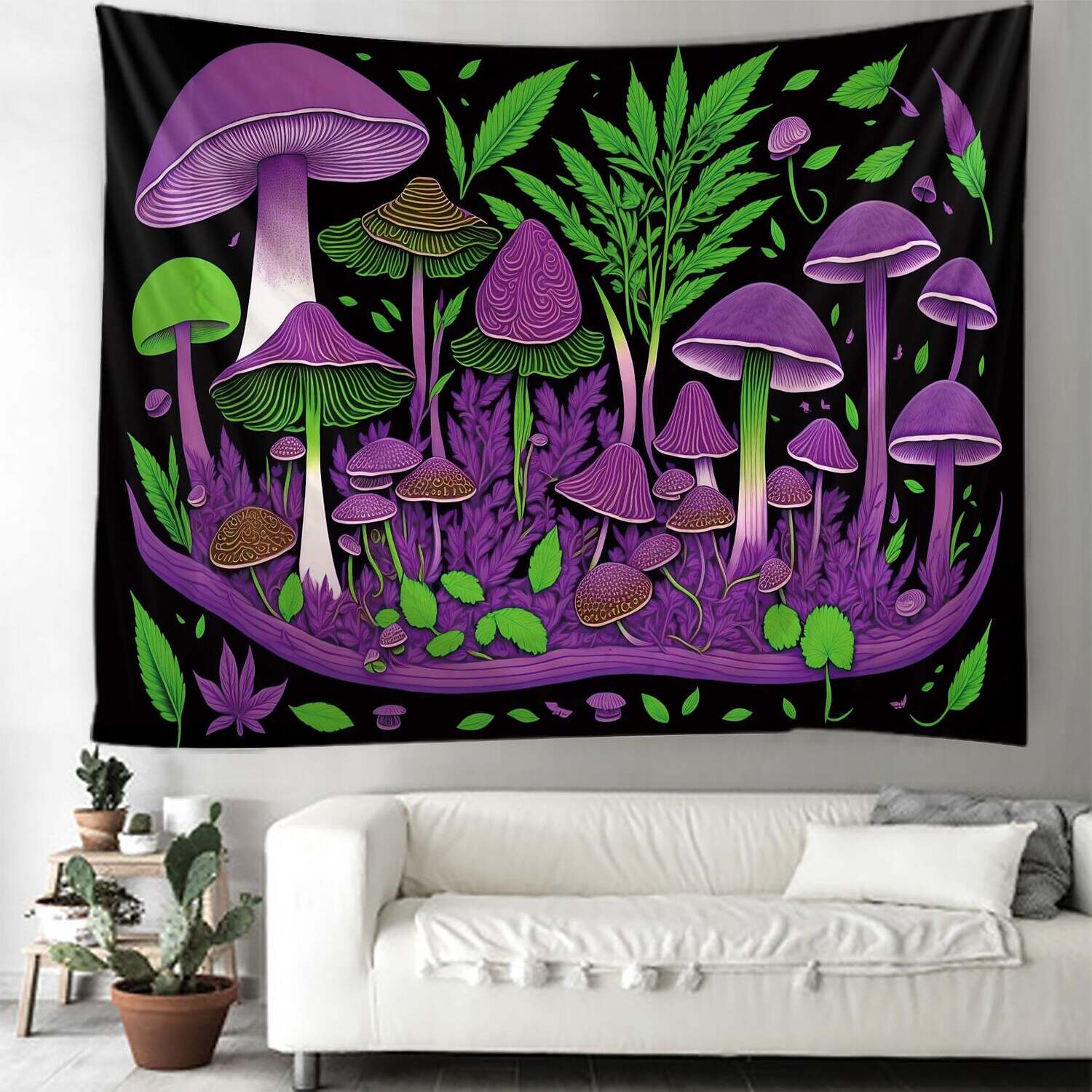 Trippy Mushroom Wall Tapestry Art Decor