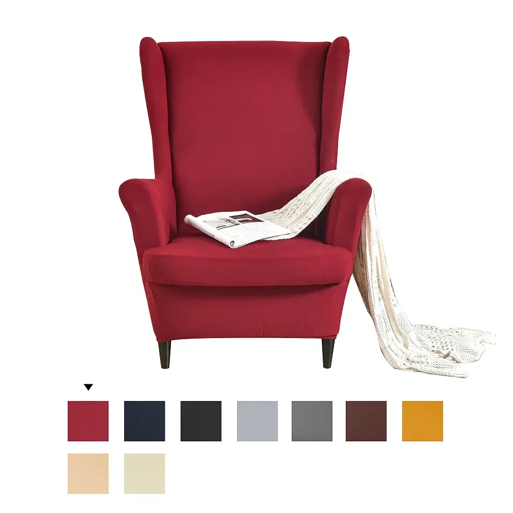 Slipcovers Wing Chair with Seat Cushion Cover for Strandmon