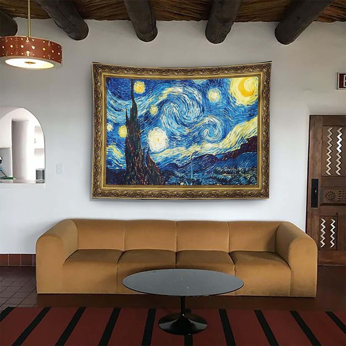 Van Gogh Wall Tapestry Art Decor Famous Painting Starry Night