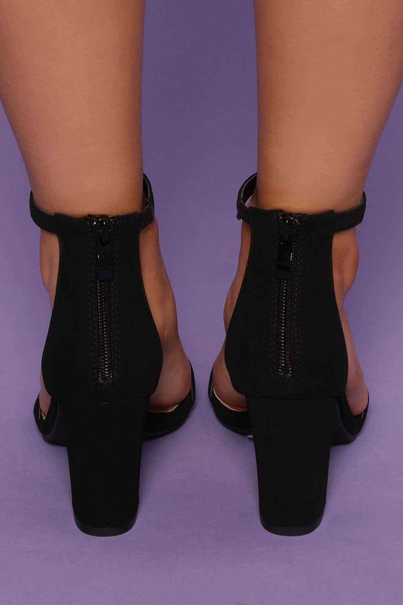 Forgetting You Heeled Sandals   Black