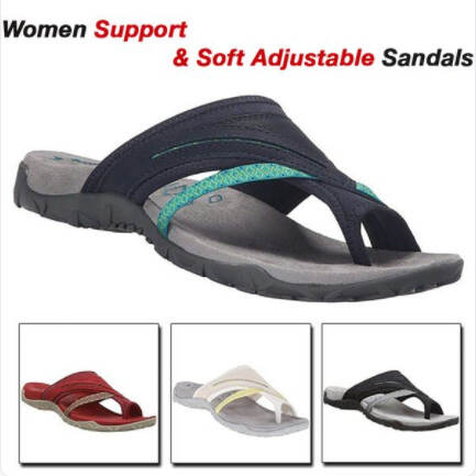 Breathable Mesh-And-Leather Sandals