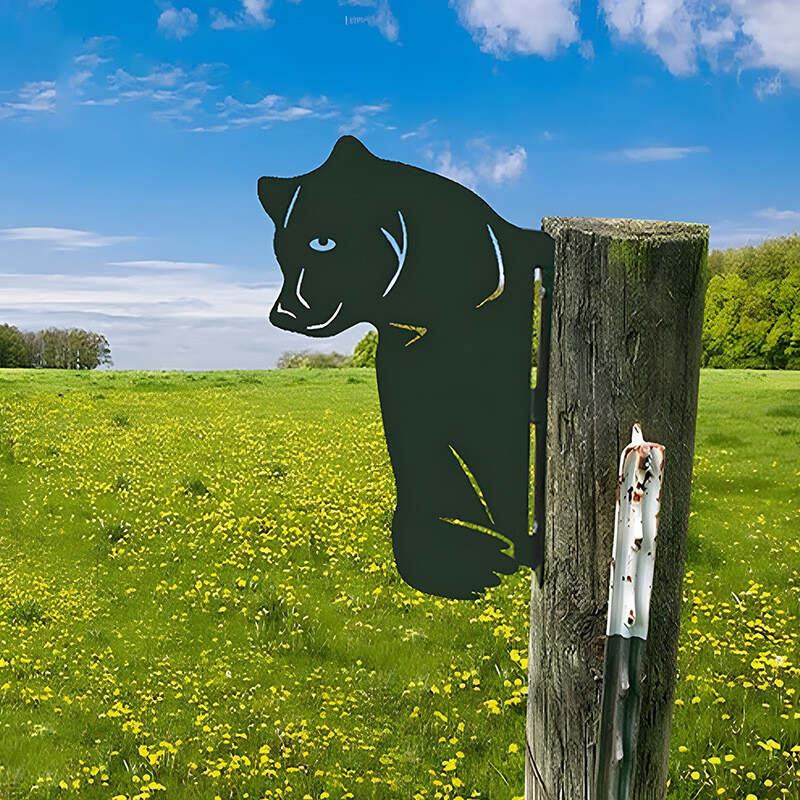 Farm Peeping Animal Metal Art