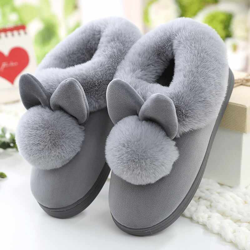 Winter Warm Plush Cartoon Slippers