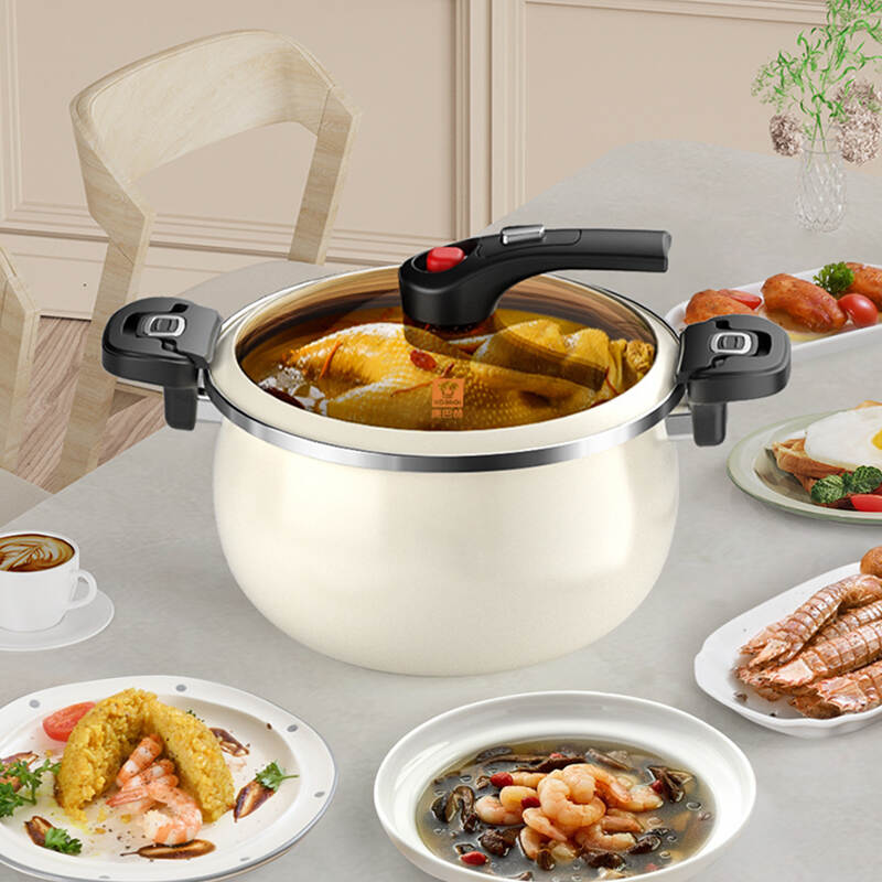 Newly upgraded Conbacher brand 🍲 deepened and thickened anti-overflow stewing non-stick enamel micro-pressure enamel pot 6.5