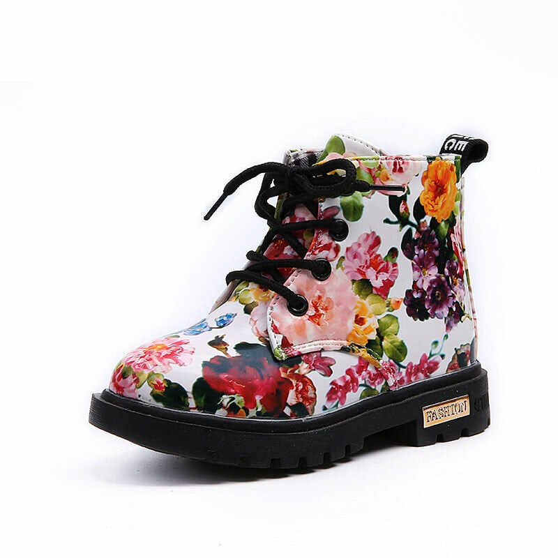 SPRING / FALL FLORAL ANKLE BOOTS