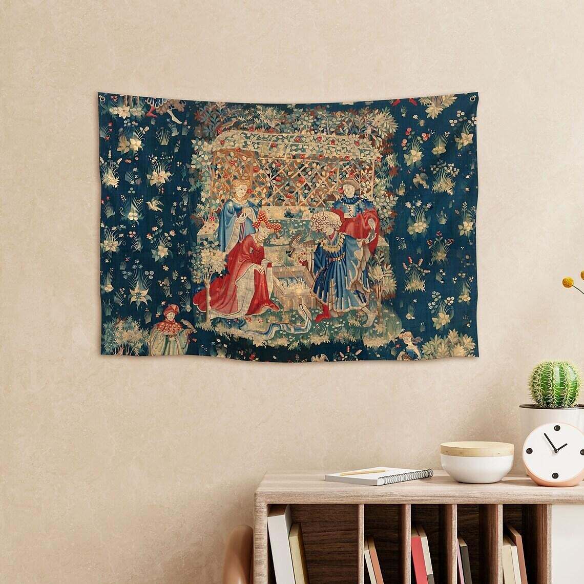 Medieval Painting Wall Tapestry Victoria Art Decor