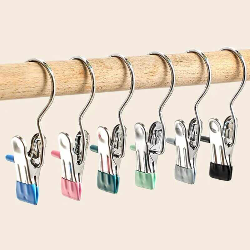 2023 Hot Sale- 49% OFFAnti-rust Clip Space-saving Clothespin Hat Pants Storage Hanging Travel Hook