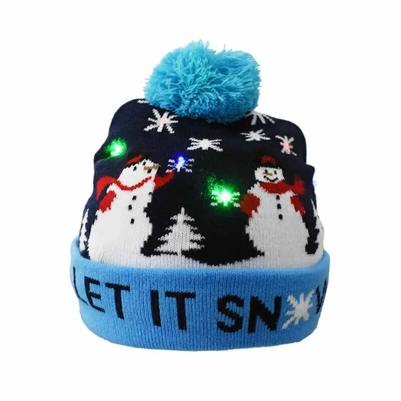 Early Christmas Sale 50% OFFChristmas Theme LED Beanies - Buy 4 Get 1 Free