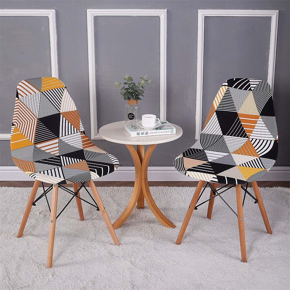 Shell Chair Cover Modern Style Parson Chair Slipcover