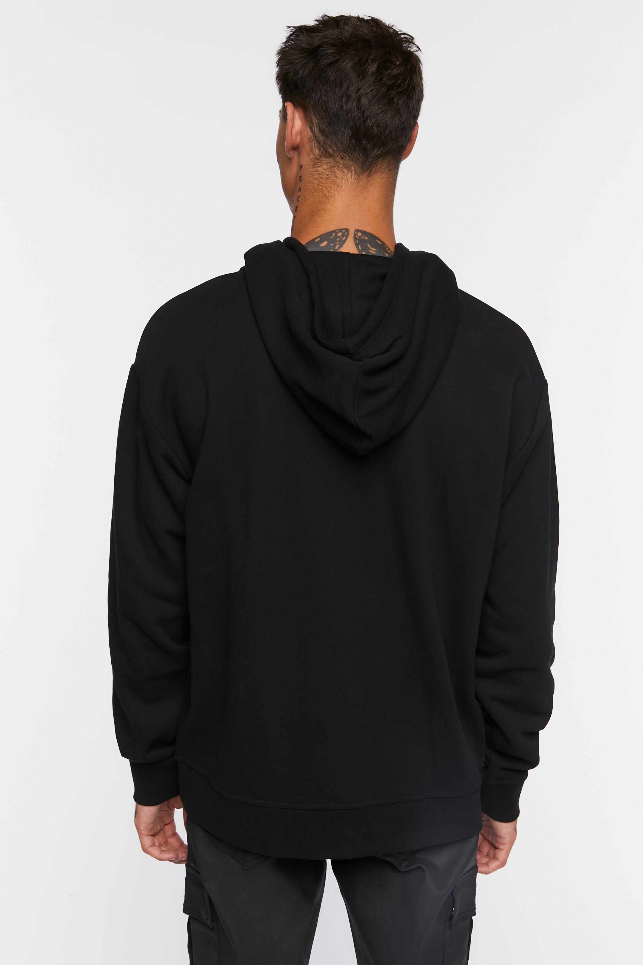 Men Apparel | DVSN Graphic Hoodie Black Forever21 - TK59551