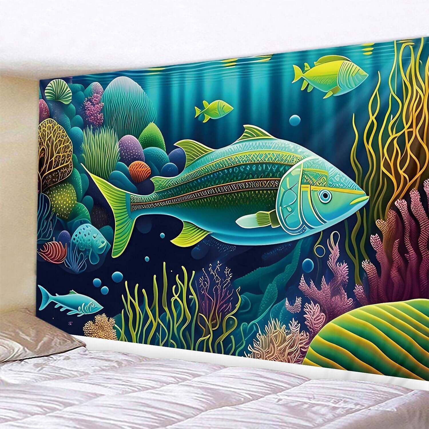 Ocean Fish Wall Tapestry Art Decor