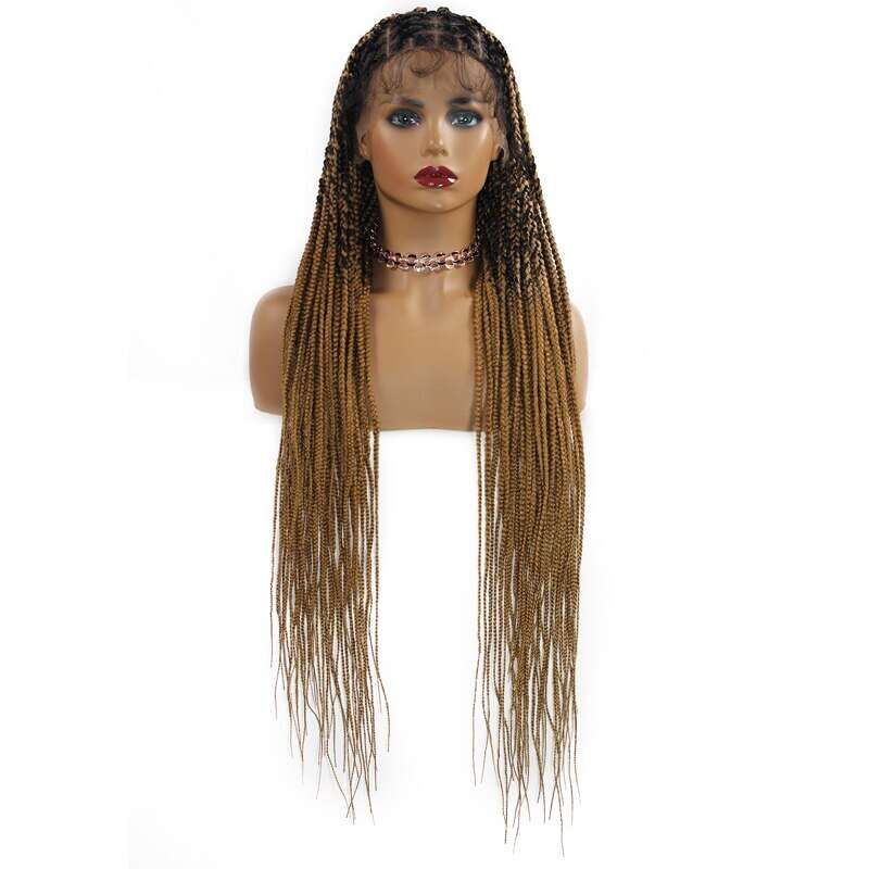 ombre knotless box braid frontal wig