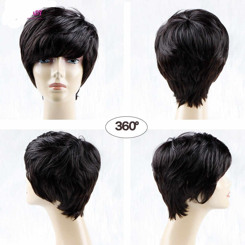 Short Pixie Cut Wig Brazilian