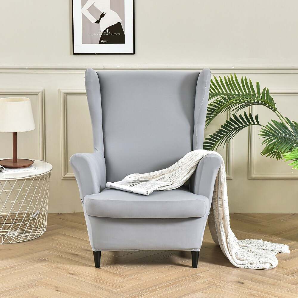 Slipcovers Wing Chair with Seat Cushion Cover for Strandmon