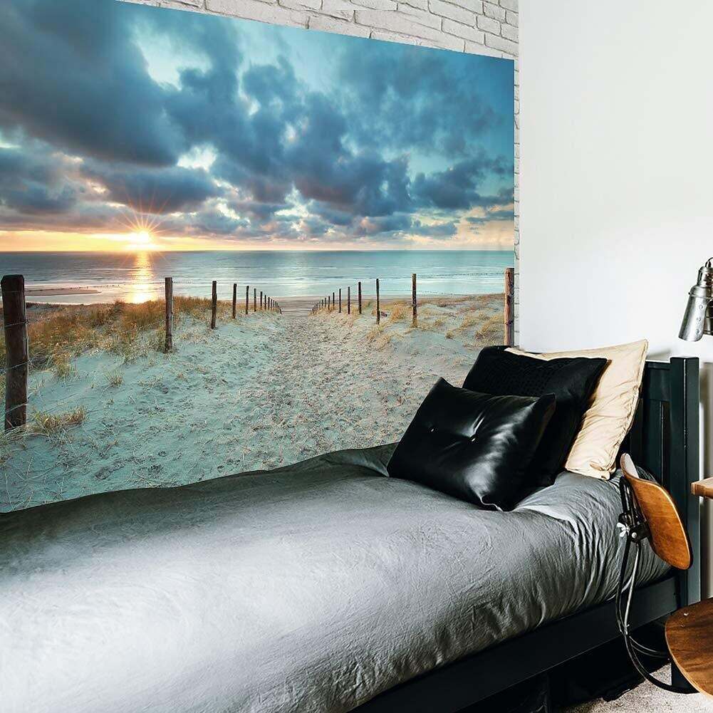 Ocean Beach Wall Tapestry Art Decor Photograph Backdrop