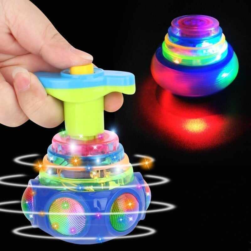 BIG SALE - 50% OFF Music Flashing Spinners Toy With Launcher