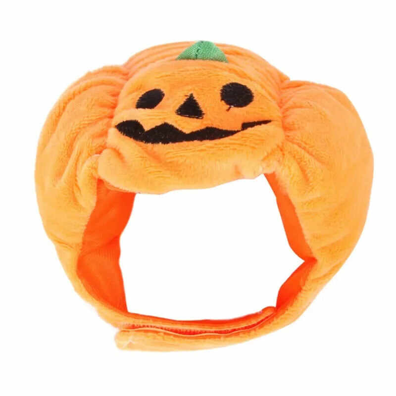 Cute Pet Pumpkin Hat Halloween