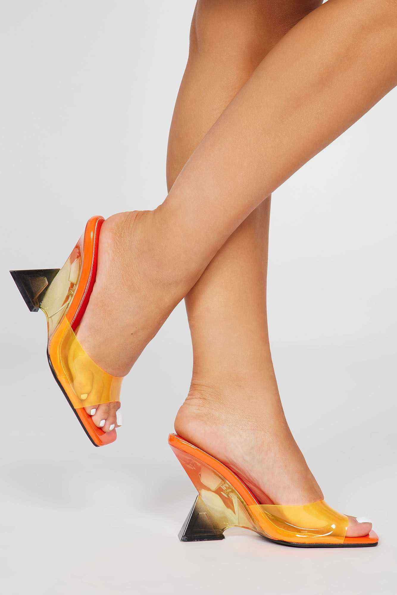 An Iconic Look Mules   Orange